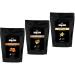 Black Donkey Coffee Roasters - Flavoured Whole Coffee Beans - Taster Pack (300g Pack of 3) | Caramel Hazelnut Vanilla | Hamper Style Gift Idea for Him & Her