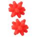 Beavorty 2st star fitness ball massage ball coordination training hand which holds a fascia ball hand holds fascia foot massager elastic yogall gymnasium ball electrical corner kick child 8x8cmx2pcs redx2stk