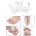 Fodattm 6 Pairs U-Shaped Gel Callus Pads for Pain Relief - Waterproof Corn Protector | Reusable Callus Cushion for Forefoot and Sole Support - Women and Men - Buy Online on GoSupps.com