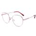 Lanlang reading glasses for women with flex memory titanium blue light filter glasses reading aid 0 4 diopters anti-blue cute round high resolution high transparency MT-003-w purple 1.5 dioptries