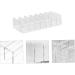 Didiseaon 5 pcs Shadow Rack Practical Cosmetic Air Organizer Organizing Eye Powder Cushion Drawers Plastic 17x8.5cmx5pcs Transparent Colorx5pcs - Buy Online on GoSupps.com
