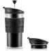 BODUM K11102-01 Travel Press Set Coffee Maker with Extra Lid Black & Grumpy Mule Organic Colombia Caf Equidad Ground Coffee with tastes of Hazelnut Caramel & a hint of Red Fruits 227 g Black + Ground Coffee - Buy Online on GoSupps.com
