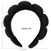 YOUNUO Spa Headband for Women - Sponge & Velvet Fabric, Black - Face Washing, Makeup, Skincare, Shower - Hair Accessories - Buy Online on GoSupps.com