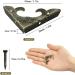 Buy Kbnian 20-Piece Vintage Metal Licks - Antique Bronze Corner Protection for Jewelry & Wooden Boxes | Retro Decorative Edge Guards with 40 Screws (30x42x4mm) - International Shipping Available - Buy Online on GoSupps.com