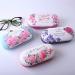 Haodou Flower Pattern Contact Lens Container - 2-in-1 Portable Glasses Case with Tweezers & Applicator for Home & Travel (Lila) - Buy Online on GoSupps.com