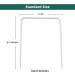 ApudArmis Croquet Wickets Set of 9 - White Square Arrow Wickets for 28In or 32In Croquet - Outdoor Game Replacement - 8In Height, 6.3In Width - Buy Online on GoSupps.com
