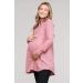Bump Maternity Knit Sweater - High Neck Shawl Collar XL Mauve (Made in USA) - Buy Online on GoSupps.com