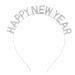 BinaryABC Happy New Year Headband Tiara Rhinestone New Year Headband New Year Eve Hair Accessories Party Supplies Favors