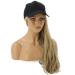 Buy Blonde Baseball Cap Wig for Women Natural Long Wig with Black Hat | Super Natural Style 009G - Buy Online on GoSupps.com