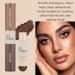 Eyebrow Stamp Double-ended Brow Cream Stamp with 2 Colour Long Lasting and Waterproof One Step Brow Stamp Shaping Kit 12 Reusable Eyebrow Template With Strap 2 Eyebrow Pen Brushes (Brown & Medium Brown) - Buy Online on GoSupps.com