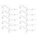 Ohrkass hearing aid hoses hose 10pcs sound amplifier tubes single layer earplugs replacement accessories reduce noises flexible sound aid tube m (left ear 2bl)