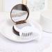 Buy Groomy Chocolate Biscuit Mini Pocket Mirror & Comb - Portable Princess Makeup Cosmetic Folding Mirror for Women & Girls - International Shipping Available - Buy Online on GoSupps.com
