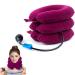 Tkmar's nude tendon for women and men inflatable for neck adjustable for painful cervical spine head neck relaxation suitable for travel office red