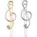 4x Dainty Hairpin Clip Music Note Hair Snap Clamp Womens Girls Headwear - Buy Online on GoSupps.com