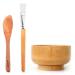 Face Mask Mixing Bowl Set - 4 In 1 DIY Clay Mask Kit with Brush & Spatula | Bamboo Mixing Tools for Facial Masks - Buy Online on GoSupps.com