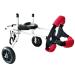 Dog Wheelchair for Back Legs 5 Types Cart Pet Wheelchair for Handicapped Hind Legs Small Dog Cat/Doggie/Puppy Walk Stainless Steel XXS-M (Size : XS) X-Small
