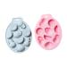 2pcs Ice Cube Mold Candy Silica Gel Modeling 22.7x17.1cm Blue