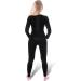 Black Snake Women's Thermal Underwear | Seamless Long Underpants & Long-Sleeved Undershirt - Black - Buy Online on GoSupps.com