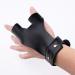 LOKHEIRA ARCHERY Arrow Gloves 2 Finger Protective Guard Leather for Left Hand Hunting Recurve Traditional Longbow Protective Gear Black