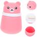 FRCOLOR 2pcs Baby Powder Box Set with Puff | Newborn Face Wash Dispenser | Talcum Powder Storage Box | Creative Pink Design - Buy Online on GoSupps.com