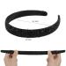 FASOTY Rhinestone Headband for Women - Handmade Black Crystal Diamond Bling Hair Hoop - Buy Online on GoSupps.com