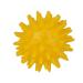 Massage ball with knobs soft massager relieves stress 5.5 cm yellow