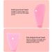 Rongweiwang Double Head Silicone Facial Cleaning Brush - Pink Fish Form Facial Massager & Peeling Tool - Perfect for International Skincare - Buy Online on GoSupps.com
