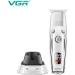 VGR Professional Mens Grooming Hair Clipper with Docking Station Cordless Detailer T-Blade Beard Trimmer Stainless Steel Hair Trimmer Cradle Charging Mount Barber Set - Buy Online on GoSupps.com