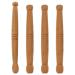 EXCEART Wooden Massage Sticks Acupuncture Points Massage Sticks for Face Neck Back Legs Foot (Random Style) 4 Pack