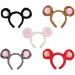 amangul Soft Bear Ears Headbands Plush Mouse Ears Hair Hoop for Washing Face Cartoon Animal Hairbands Halloween Costume(Gray) - Buy Online on GoSupps.com