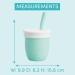 Munchkin Silicone Open Training Cup with Straw for Babies and Toddlers 6 Months+ - Mint 4oz - Buy Online on GoSupps.com