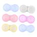 JECOMPRIS 10st travel case for contact lenses Sortchal contact box contact drinking case mirror film simple lens container container for lentil containers Colored contact lenses container travel as shown 5.50x2.50x1.20cm