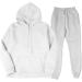 Hanxiulin Men's Training Suit - Premium Jogging & Sports Set | Sweatshirt Pants & Leisure Wear in XL White - Buy Online on GoSupps.com