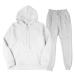 Hanxiulin training suit men jogging suit sports suit men jogging suit sweatshirt pants pants men training suit leisure suit training suit house suit sweat jacket xl white