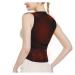 Tosoft Outdoor Indoor Thermo-Heatpasters with neck support for men and women Self-heated magnetic field therapy Complete back lumbar spine waist support belts Heated warm west l/large black