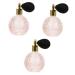 MAGICLULU 3 Sets Perfume Bottle Valentines Day Perfume Mister Vintage Small Perfume Style Pump Cologne Clear Mini Perfumes Makeup Oil Put Scent Old Pink Glass Travel Bulb Crystal