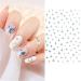 7 Sheets Stars Nail Art Stickers Decals - Metallic 3D Self-Adhesive Designs for Acrylic Nails - Gold, Silver, White Shiny Glitter - Nail Supplies for Art Decoration - Buy Online on GoSupps.com