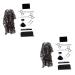 Beavorty 2 sentences Professional scissors razor hair cutter tool set Kamm Hairdresser Hair cutter Set Haircut delivers flat scissors scissors.