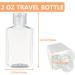40 Pack 2 Oz Refillable Hand Sanitizer Bottles with Flip Cap - Clear Portable Containers for Shampoo, Soap, Toner & Lotion - Buy Online on GoSupps.com