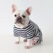 BT BEAR Classic Striped Dog Pajamas - Soft Cotton Overalls for Pugs French Bulldogs Cats & Puppies | Small & Medium Sizes Available (Black) - Buy Online on GoSupps.com