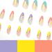 Luvadeyo 24 PCs Almond Press-On Nails | Rainbow Acrylic Fake Nails with Glue for Women & Girls - Buy Online on GoSupps.com