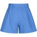 SHOPESSA Pleated Linen Shorts - Women's Casual Summer Beach Shorts - X-Large Blue - Buy Online on GoSupps.com