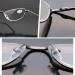BILIZA Portable Half Moon Reading Glasses 3.5X - Ultra Thin Metal Semi Rimless Eyewear for Men & Women with Case - International Shipping Available - Buy Online on GoSupps.com