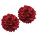 Hairdress girls flowers hair clips bonamart - 2 pieces wedding red pitched flower women baby kids set loop whistle whistle artificial hair clips dancing 2 pieces red