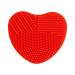 Premium Heart-Shaped Makeup Brush Cleaner - Soft Silicone Scrubber for Easy Cleansing | International Shipping - Buy Online on GoSupps.com