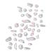 FEIlei 100Pcs Mixed Glass Crystal Hybrid Diamond Rhinestones Nail Art Decorations Drop Rhombus Flatback Stones 3D Gems