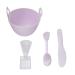 HUSHUI Facial Mask Mixing Bowl Set DIY Facemask Mixing Tool Kit Reusable Silicone Face Mud Mask Mixing Bowl with Spoon for Beauty Salon