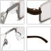 Kokobin Ultra-Light TR90 Reading Glasses | Half-Frame Visual Aid for Men & Women | Brown +2.75 Diopters with Case - Buy Online on GoSupps.com