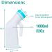 Male Urinal Bottles - 2 Packs 1000ml/34 oz Portable Urinal Bottles - Pee Jug with Spill Proof-On Lid for Men Screw lid leak proof - Buy Online on GoSupps.com