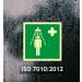 Buy NOTLOK Safety Work Character DIN EN ISO 7010 Fire Protection Sign - Photoluminescent Plastic Plate - Easy Assembly - Emergency Shower 15x15 cm - International Shipping Available - Buy Online on GoSupps.com